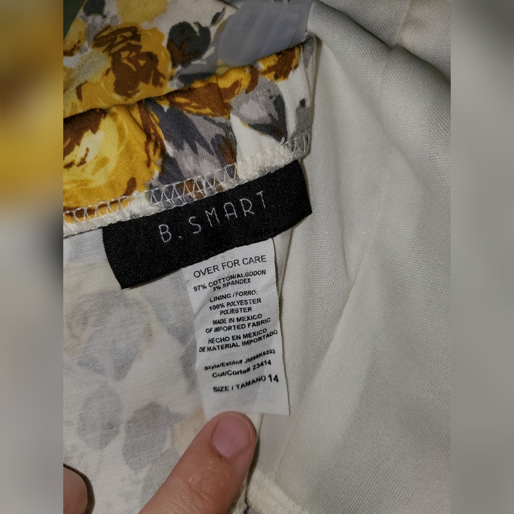 B. Smart Floral Strapless Mini Dress 14 - Picture 5 of 6